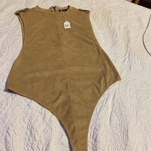 Suede Bodysuit